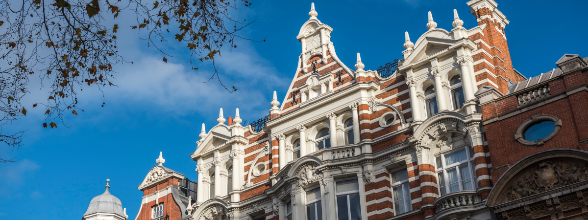 roof detail of a victorian era period property in london