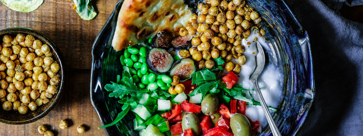 A dish of vegan food in London
